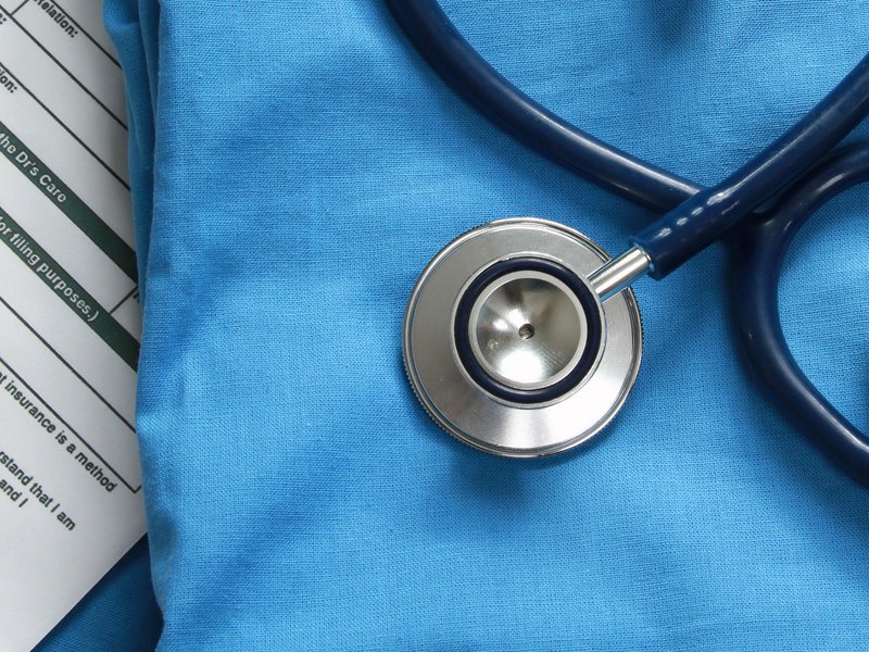 Doctor papers and stethoscope