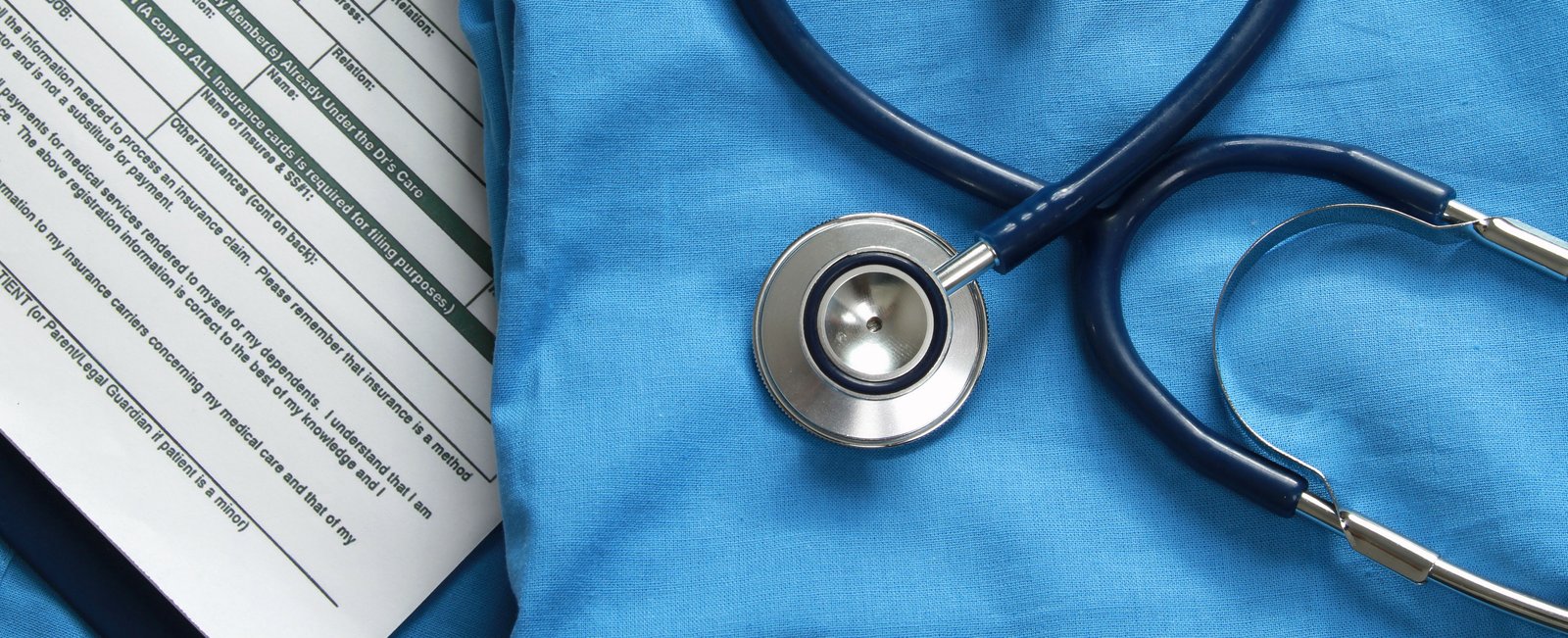 Doctor papers and stethoscope
